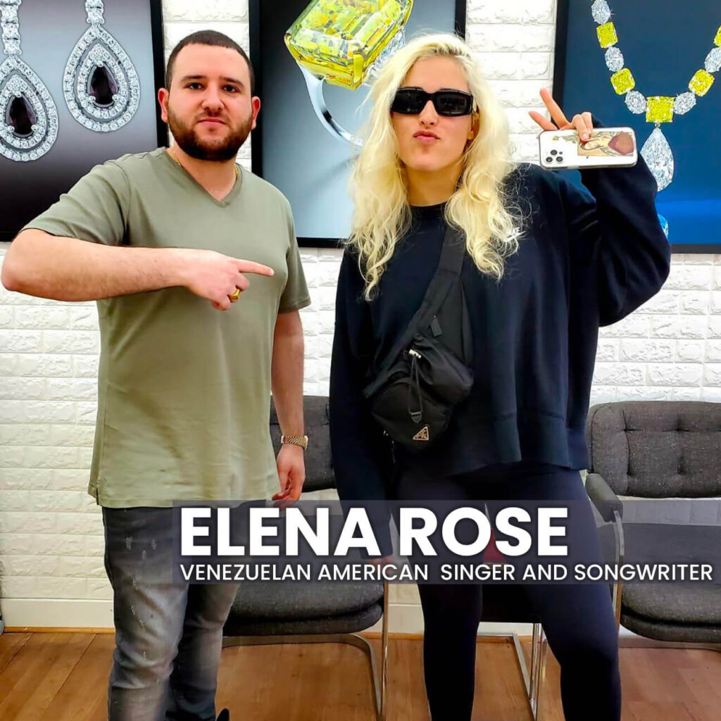 Andrea Elena Mangiamarchi, known by the stage name Elena Rose (stylized as ELENA ROSE), is a Venezuelan American singer and songwriter from Miami.